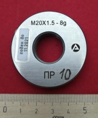 Кольцо резьбовое M 20*1,5 8g пр.