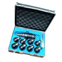 Патрон резьбонарезной быстросменный с компенсацией по длине BT40-GT24 с комплектом головок 8шт (м8, м10, м12, м16,  м20, м22, м24, м30)